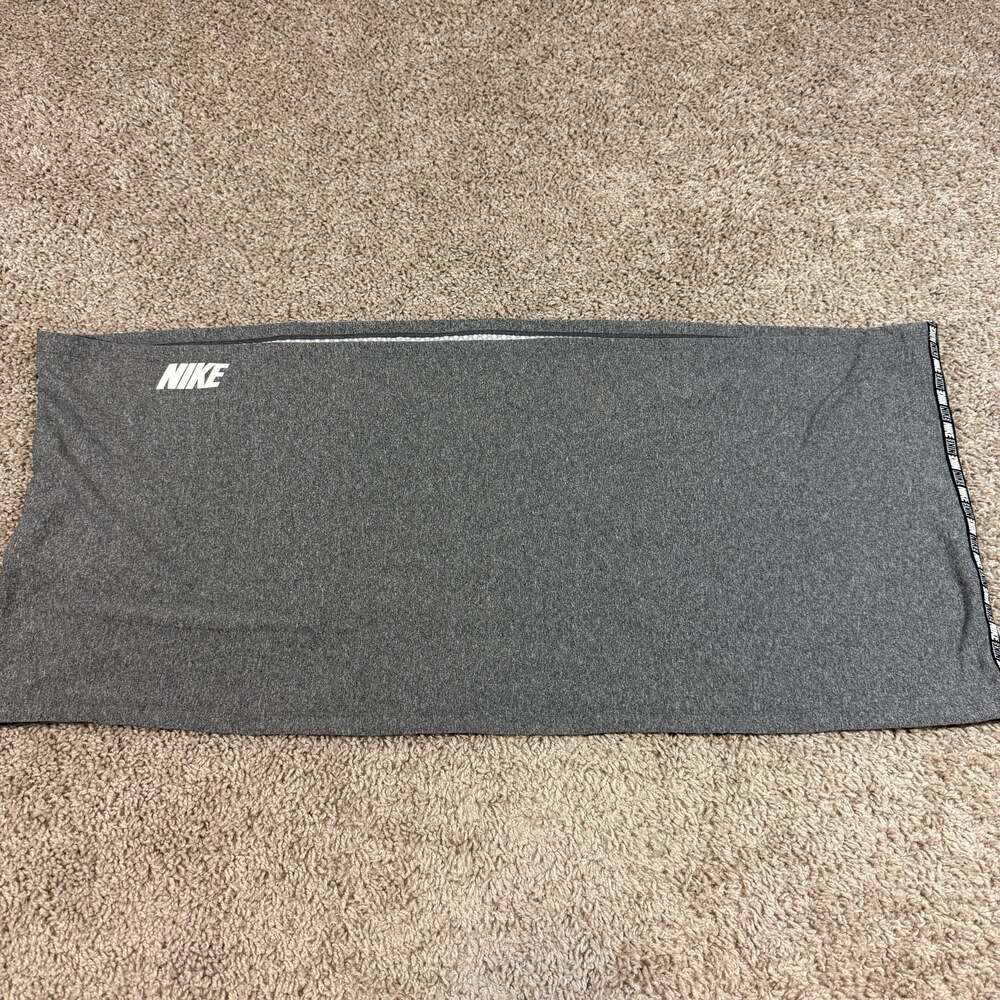 Nike Dri Fit Neck Gaiter Gray One Size Running Face Cover Winter Thermal